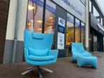 Design On Stock Maua fauteuil draaifauteuil blauw stof stoel