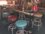 Bel Air retro barkrukken en bartafels, fifties, sixties Mooi, Nieuw, 60 tot 90 cm, 5 krukken of meer, Ophalen