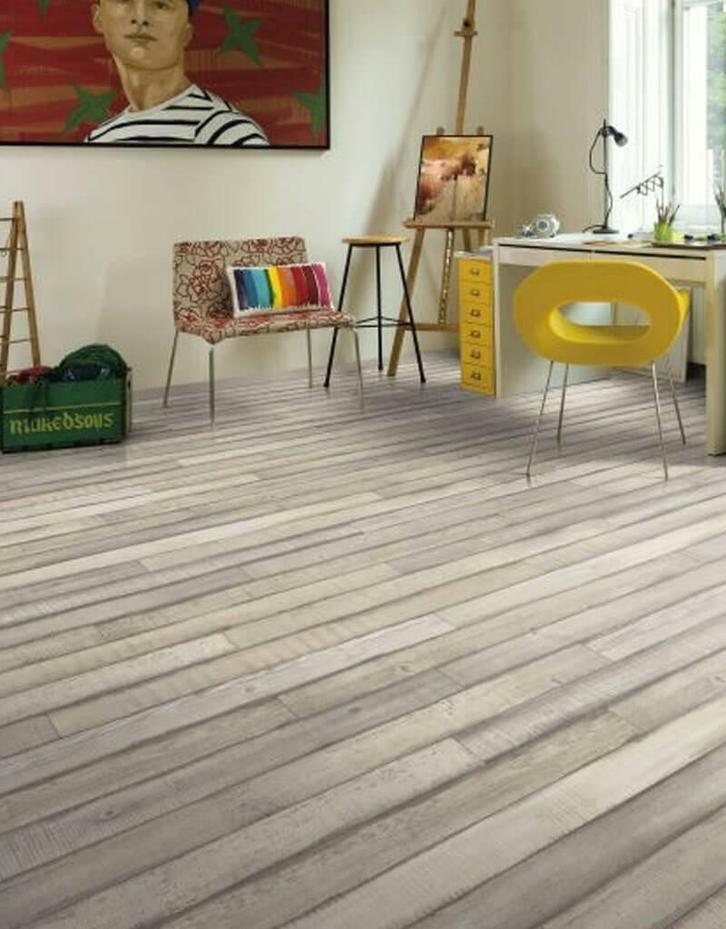 Sloophout laminaat Vintage Skeena Eik 4673 8mm € 10,70m2, Huis en Inrichting, Stoffering | Vloerbedekking, Nieuw, Laminaat, Wit