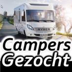CampersGezocht nl - Vraagt campers te koop! Alle modellen!, Caravans en Kamperen, Campers, Particulier, Hymer