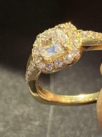 18K diamanten verloving ring, totaal 1.17ct