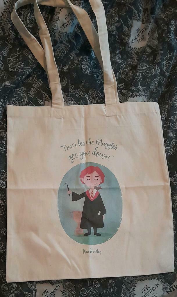 NIEUW Ron Weasley totebag / tas (Harry Potter) "Muggles", Verzamelen, Harry Potter, Ophalen of Verzenden