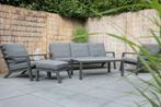 Industriële Hoek Lounge Dining sets van Matt Black Aluminium, Tuin en Terras, Tuinsets en Loungesets, Overige materialen, Nieuw