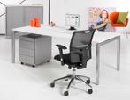 NIEUWE hippe bureaus met blad (keuze) en kubistische poot, Receptie of Entree, Ophalen, Nieuw in verpakking, Bureau