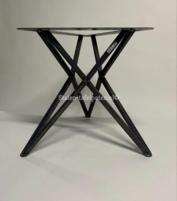 Unieke tafelpoot, ronde eettafel, stalen tafelpoot, staal, Huis en Inrichting, Tafels | Eettafels, Nieuw, Metaal, Ophalen of Verzenden