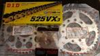 Honda XRV 750 Africa Twin D.I.D. kettingset 525 VX3 GOUD, Verzenden, Nieuw