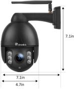Ctronics Outdoor Security Camera PTZ Alu, 1080p