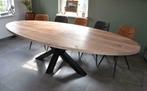 Ovale Eiken Tafels, Eikenhout, Nieuw, Vier personen, Ovaal