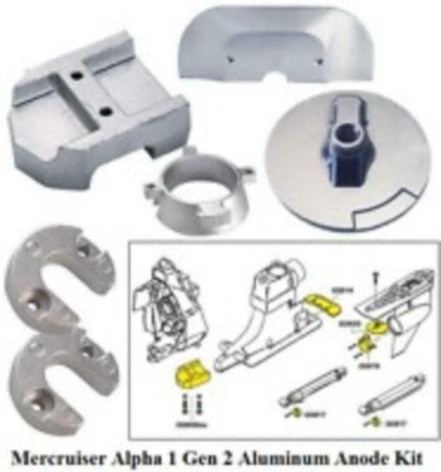 Aluminium anode sets voor Alpha 1 Gen. 2 staartstuk, Watersport en Boten, Bootonderdelen, Nieuw, Motor en Techniek, Motorboot