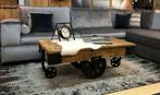 Salontafel cart mango hout, 150 tot 200 cm, Vierkant, Nieuw, Minder dan 50 cm