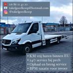 KM-VRIJ takelwagen/sleepdienst oprij verhuur en BPM taxatie