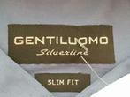 Nieuw  Gentiluomo Slim Fit overhemd met blauw grijze kleur40