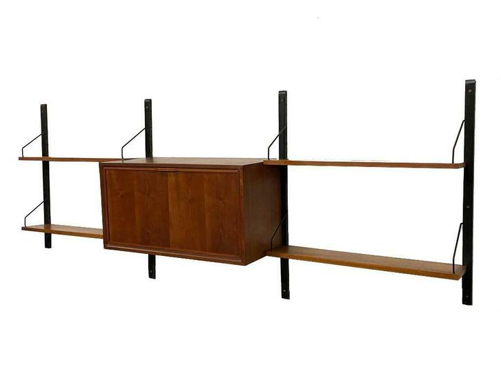 Vintage Poul Cadovius Royal System wandsysteem wall unit 078, Huis en Inrichting, Kasten | Wandmeubels, Gebruikt, Minder dan 100 cm