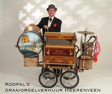 Draaiorgel verhuur, zowel binnen als buiten