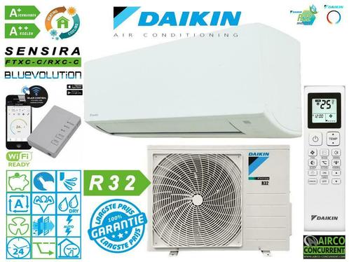 Daikin Sensira FTXC-35C 3,5KW 12000BTU R32 Incl. montage A++, Witgoed en Apparatuur, Airco's, Ventileren, Verwarmen, Afstandsbediening