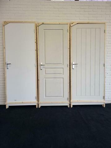 Nieuwe paneeldeur + kozijn / Stompe binnendeur / stalen deur