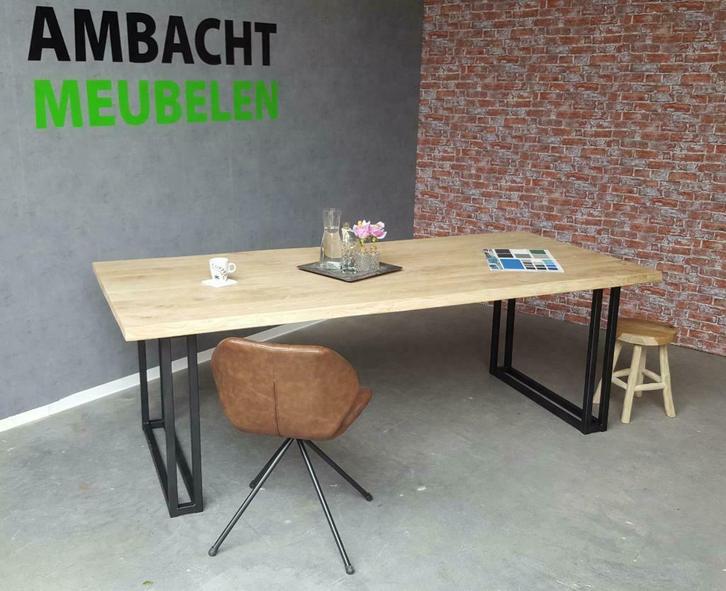 GOEDKOOPSTE EikenTafels Eikenhouten tafel **SHOWROOM OPEN *, Huis en Inrichting, Tafels | Eettafels, Nieuw, Eikenhout, Ophalen of Verzenden