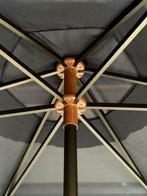 Aluminium parasol Ibiza bijna 4 mtr blauw of groen nieuw!, Ophalen, Opvouwbaar, Overige typen, Minder dan 4 meter