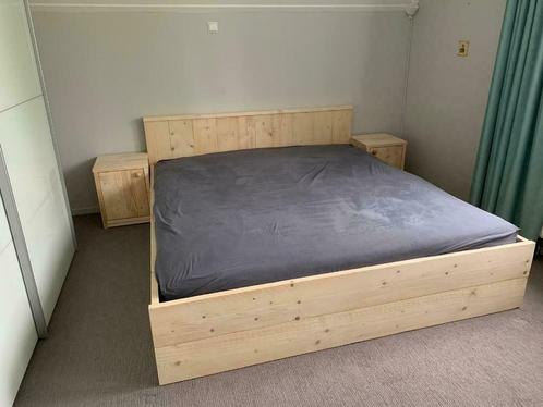 bed steigerhout nieuw extra lang, Huis en Inrichting, Slaapkamer | Bedden, Nieuw, Tweepersoons, 160 cm, 220 cm, Steigerhout, Ophalen