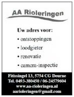 AA RIOLERINGEN 0624579604, Diensten en Vakmensen, Loodgieters en Installateurs, Garantie, Onderhoud