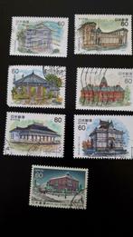 Postzegels gebouwen Japan