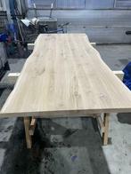 Eettafel Eiken boomstamblad, Vijf personen of meer, Teakhout, Rechthoekig, Nieuw