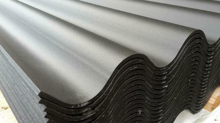 Golfplaat vezelcement zwart 177/51, Doe-het-zelf en Verbouw, Dakpannen en Dakbedekking, Nieuw, Golfplaat, Overige materialen, Zwart