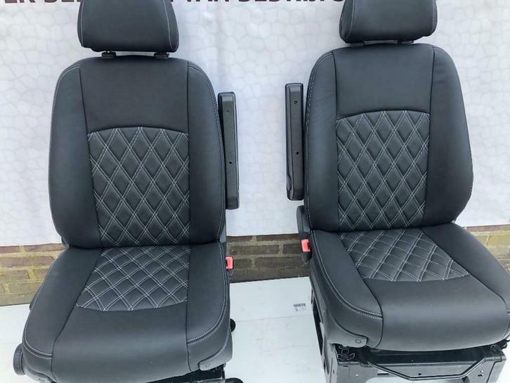 Bestuurderstoel +Bijrijderstoel met zwart leder Vito W639, Auto-onderdelen, Interieur en Bekleding, Mercedes-Benz, Nieuw, Ophalen