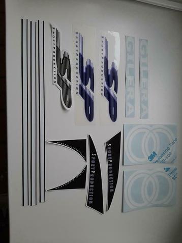 Gilera Runner SP zwart/blauw/paars stickerset 50 125 180 beschikbaar voor biedingen