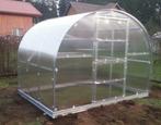 Tunnelkas Hortensia 3x4m (12m²) 4/6mm polyplaten broeikas, Staal, Polycarbonaat, Verzenden, Kweekkas