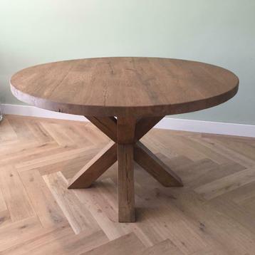 tafel Job eiken ronde eettafel op maat in div kleuren