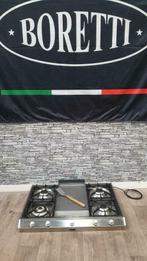 Prachtige Rvs Boretti opbouw/tussenbouw kookplaat 90 cm