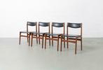 Vintage Deense stoelen (4) ontworpen door Erik Buch