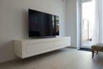 Zwevend designmeubel tv-kast in matte witte lak  ARTYX (31), Huis en Inrichting, Kasten | Wandmeubels, Nieuw, Minder dan 100 cm
