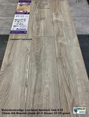 Waterbestendige Laminaat 12mm Sardinia Oak AC-6 Klasse 33 beschikbaar voor biedingen