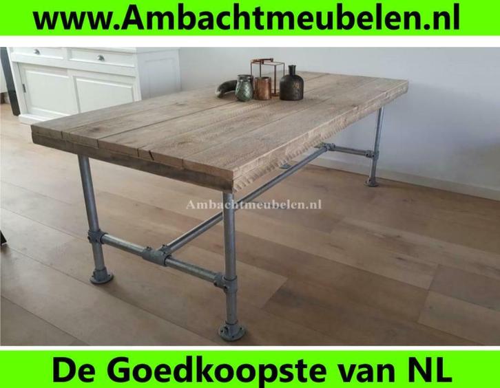 steigerhout STEIGERBUIS Tafel Vergadertafel Eettafel ACTIE!!, Huis en Inrichting, Tafels | Eettafels, Nieuw, Ophalen