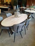 Ovale tafel met 200x100, NIEUW, Nieuw, 4 tot 6 stoelen, Ophalen