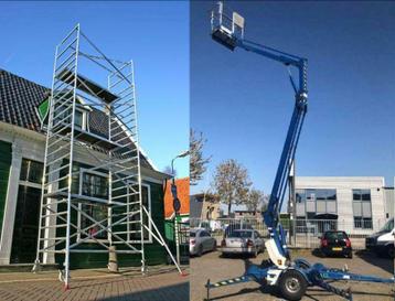 Steiger €10,= per dag ; Hoogwerker €100,= per dag beschikbaar voor biedingen