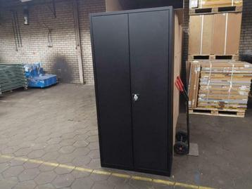 Archiefkast kast kantoorkast nieuw in doos zwart 180 hoog beschikbaar voor biedingen