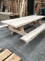 Picknicktafels banken tafels douglas wandplank boomstamplank, Nieuw, Hout, Ophalen