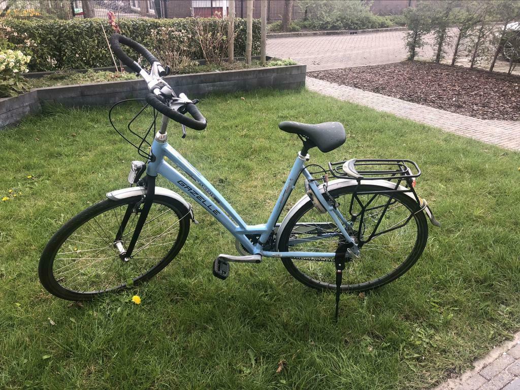 ≥ Gazelle Fuente lichtblauw met vlinderstuur 57 — Fietsen | Dames |  Sportfietsen en Toerfietsen — Marktplaats