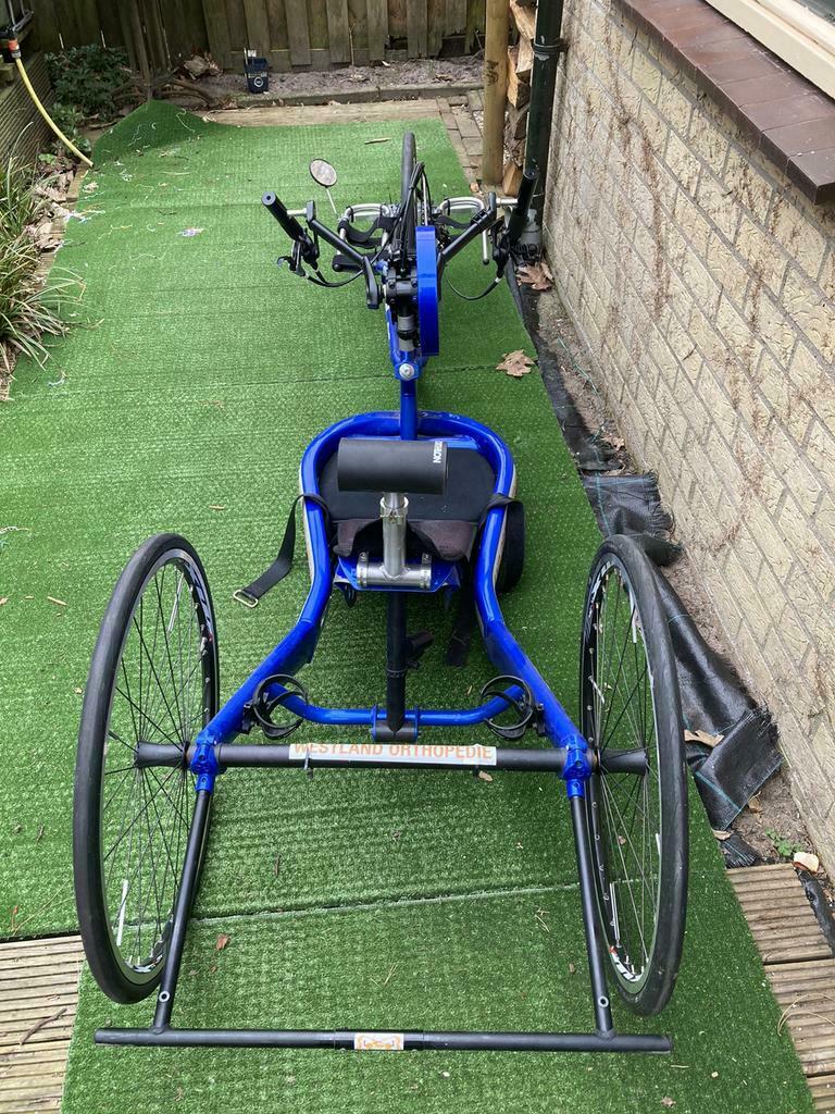 ≥ Blauwe Quicky Shark RT te koop — Fietsen | Ligfietsen — Marktplaats