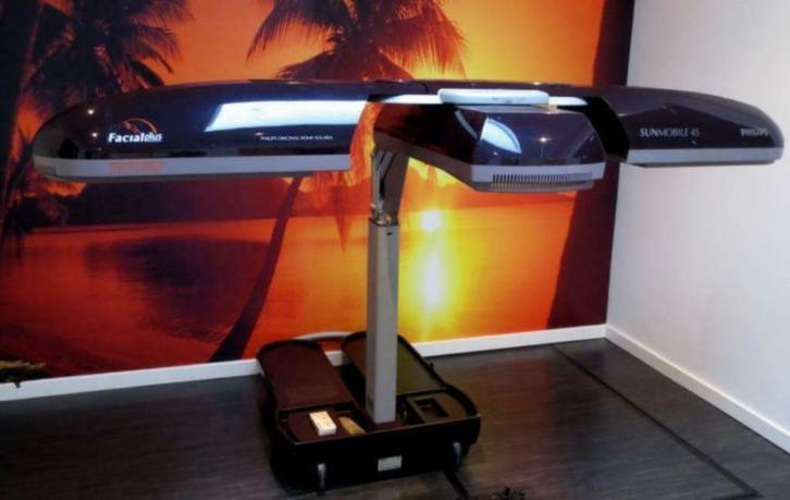 topmodel hb971 philips sunmobile  zij&gezichtsbruiner 2jr g, Witgoed en Apparatuur, Zonnebanken en Gezichtsbruiners, Gebruikt