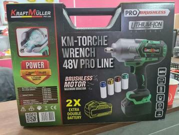 Slagmoersleutel  Kraft Müller pro 48 volt 6Ah lithium1300 Nm beschikbaar voor biedingen