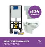 AKTIE!! CREAVIT Inbouwreservoir set | Pakketprijs € 174,-, Doe-het-zelf en Verbouw, Sanitair, Nieuw, Toilet, Ophalen, Chroom