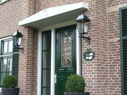 Grote Herenhuislamp buitenverlichting 2 laags gecoat, Tuin en Terras, Buitenverlichting, Nieuw, Staande lamp, IJzer, Minder dan 50 watt