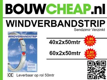 WINDVERBANDSTRIP BIJ BOUWCHEAP OP VOORRAAD. beschikbaar voor biedingen