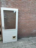 Hardhouten achterdeur dubbelglas  86.5cm 196.5cm, Ophalen, 80 tot 100 cm, Minder dan 200 cm, Hout