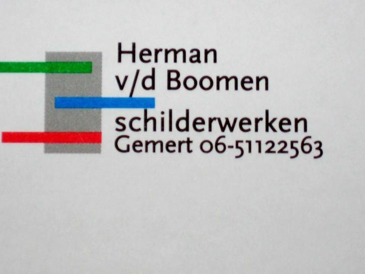 Herman v.d Boomen Schilderwerken, Diensten en Vakmensen, Schilders en Behangers, Binnenschilderwerk, Buitenschilderwerk, Garantie