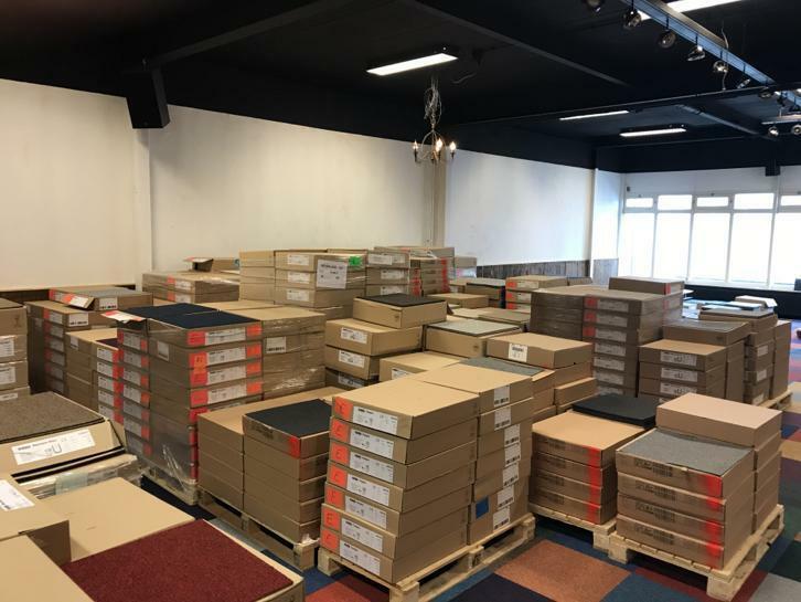 Projectkwaliteit tapijttegels Desso tapijttegel, Huis en Inrichting, Stoffering | Vloerbedekking, Nieuw, Tapijttegels, 75 m² of meer